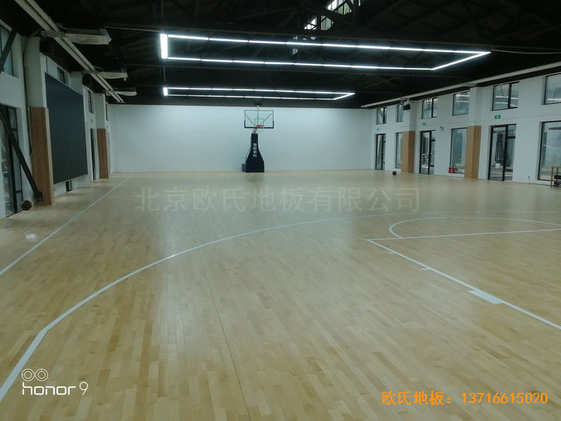 上海江杨南路485号攻守道场运动木地板安装案例4