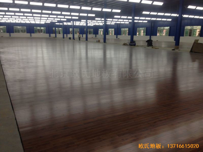 四川绵阳个人球馆运动木地板铺设案例5