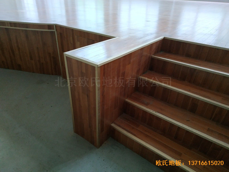 宁夏银川试验中学舞台运动木地板安装案例3