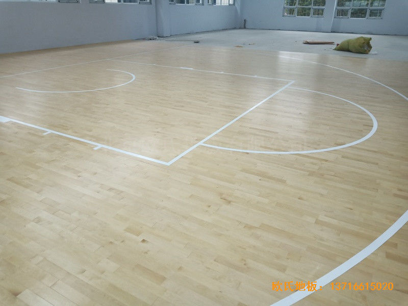 山东临沂公安局篮球馆体育地板铺装案例3
