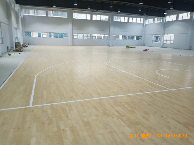 山东临沂公安局篮球馆体育地板铺装案例4