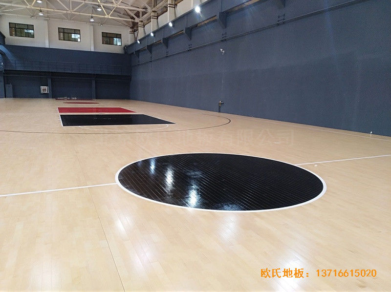 山东同昌23号篮球馆体育地板铺装案例0
