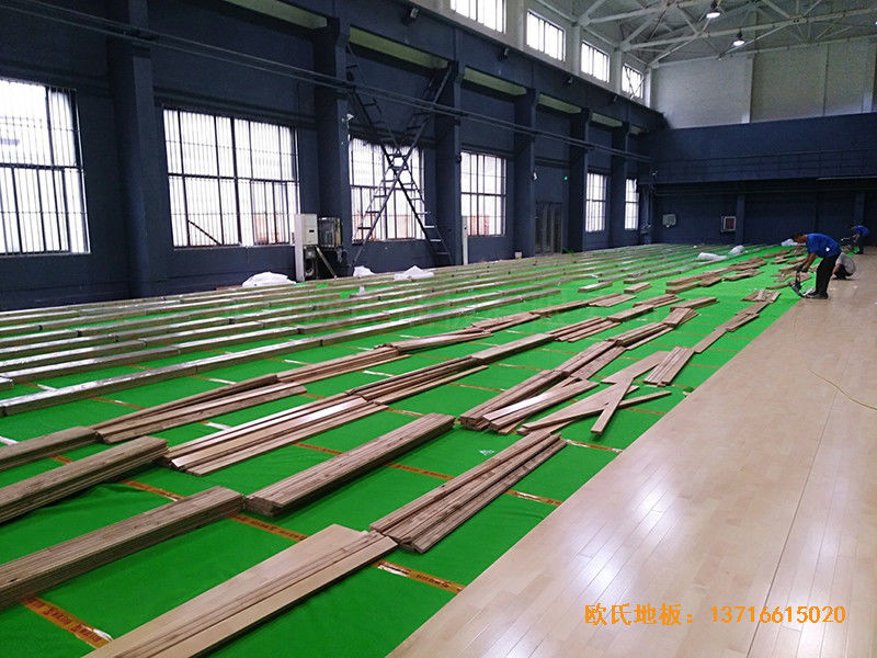 山东同昌23号篮球馆体育地板铺装案例3
