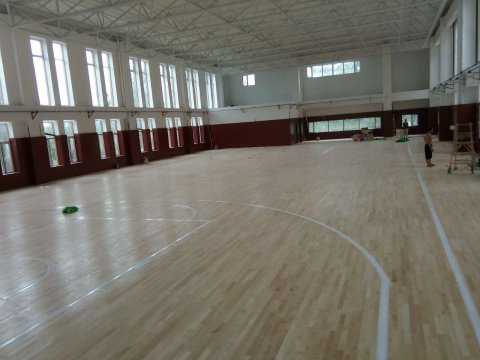 滨州南海小学篮球馆项目安装流程