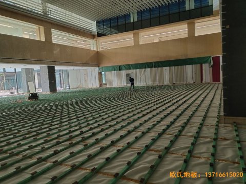 杭州26号地商务金融体育木地板铺设案