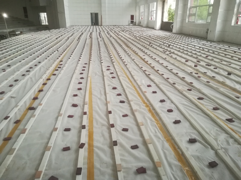 宁夏银川试验中学舞台木地板施工案例