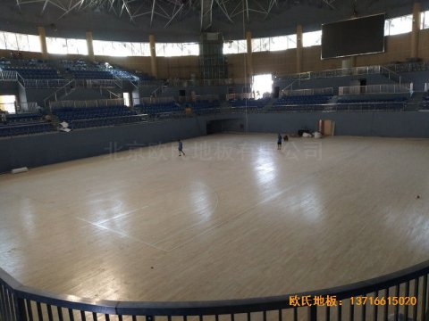 湖南黄花坪体育馆运动地板铺装案例