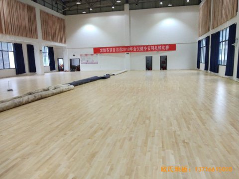 广西龙胜县党校运动馆体育地板施工案