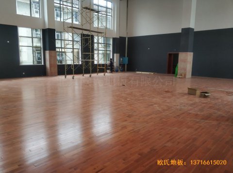 湖南常德人民银行运动馆运动地板施工