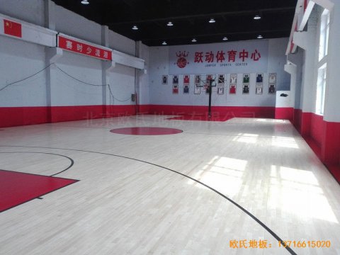 吉林珲春跃动体育中心运动地板安装案