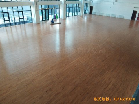 北京朝阳经管学院运动馆运动木地板铺
