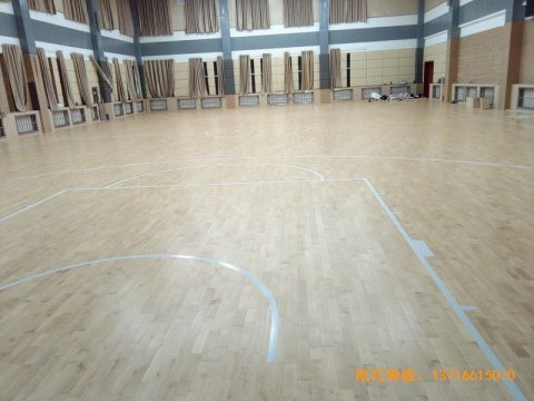 青海省税务干部学校篮球馆体育木地板