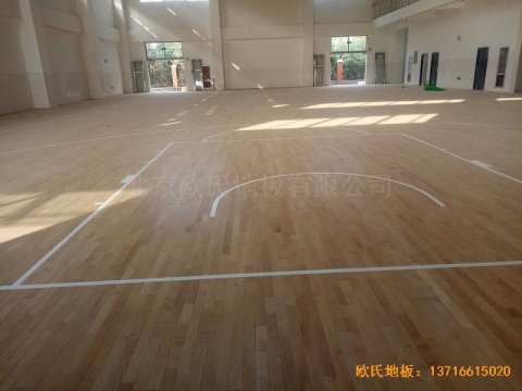 洛阳伊水小学篮球馆运动木地板铺设案