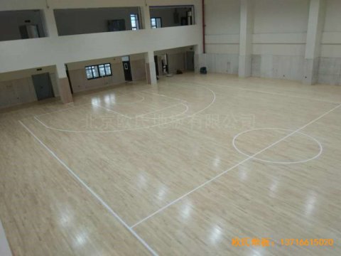 上海滨江文教区三楼篮球馆运动地板施