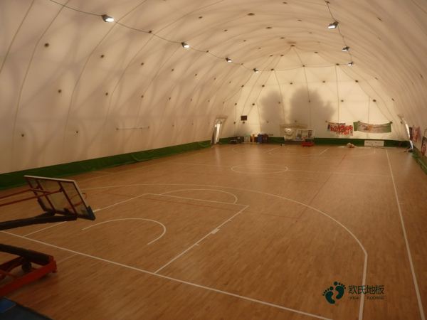 室内篮球场木地板振动2