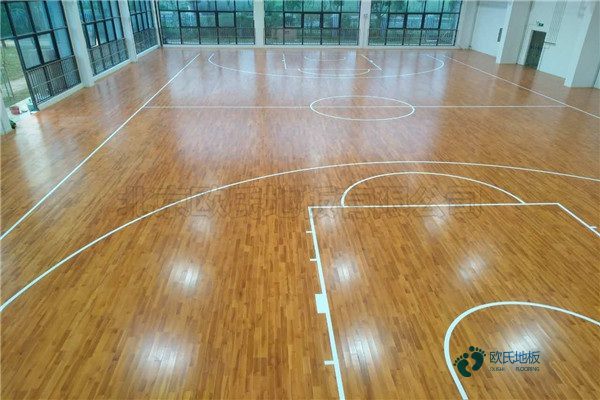 国产运动篮球木地板施工流程1