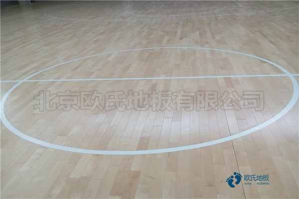 篮球运动木地板施工2