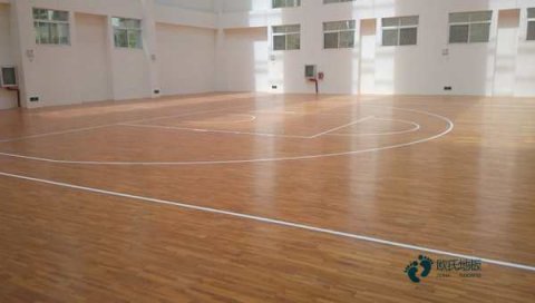 国产篮球体育木地板施工流程