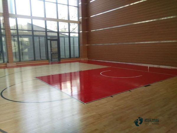 篮球木地板施工过程2